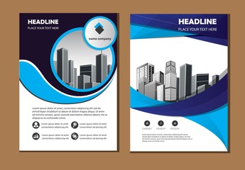 Vector flyer, corporate business, flyer, brochure design, annual report and cover presentation with simple modern design template. EPS 10