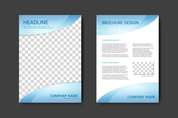 Colorful Brochure template. A4 Flyer design vector background