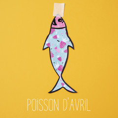 text poisson d avril, april fools day in french