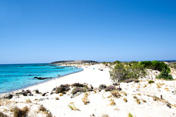 Meravigliosa spiaggia dell'isola di Creta, Elafonissi - Grecia