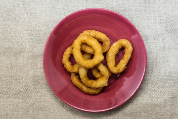 Fast food Homemade Crunchy Fried onion rings