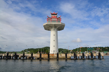 Fototapeta premium Lighthouse , Ko Si Chang, Chonburi province, Thailand