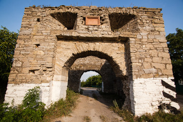 Ruins of the old castle in village Okopy, Ternopil region, Ukraine