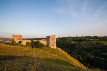 Old castle of Kudrinci village, Khmelnitska oblast, Ukraine.