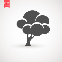 Tree icon vector illustration in trendy flat style isolated on white background. Tree symbol for your web site design, logo, app, UI. Vector illustration, EPS10