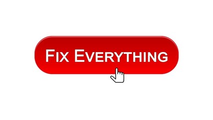 Fix everything web interface button clicked with mouse cursor, red color