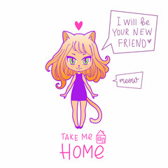 Beautiful vector card