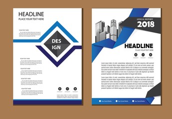 Naklejka premium Vector flyer, corporate business, flyer, brochure design, annual report and cover presentation with simple modern design template. EPS 10