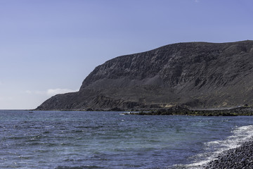 Fototapeta na wymiar Beautiful landscape near sea in Fuerteventura spain