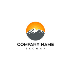 Mountain Design Element in Vintage