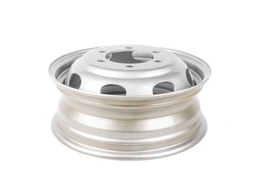 car wheel disc, isolated over white background