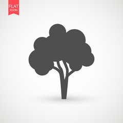 Tree icon vector illustration in trendy flat style isolated on white background. Tree symbol for your web site design, logo, app, UI. Vector illustration, EPS10