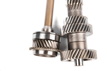Transmission gears , isolated on a white background