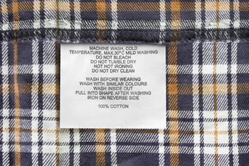 Content and care label