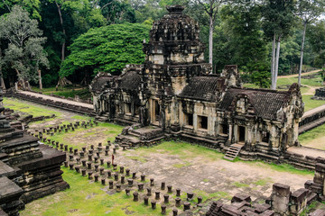 Amazing view of Angkor Wat is a temple complex in Cambodia and the largest religious monument in...
