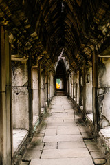 Fototapeta premium Amazing view of Angkor Wat is a temple complex in Cambodia and the largest religious monument in the world. Location: Siem Reap, Cambodia. Angkor Thom