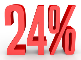 Twenty four percent off. Discount 24 %.