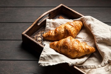 Fresh butter croissants