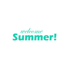 Welcome Summer Lettering