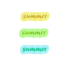 Welcome Summer Lettering