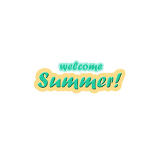 Welcome Summer Lettering