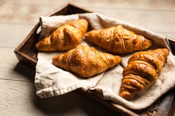 Fresh butter croissants
