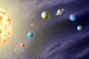 Obraz na płótnie Canvas Planets of the solar system