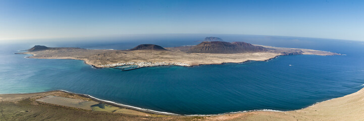 view on Graciosa Island, Canary Islands