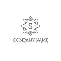 S MODERN LETTER LOGO TEMPLATE