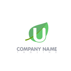 U MODERN LETTER LOGO TEMPLATE