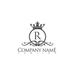 R MODERN LETTER LOGO TEMPLATE