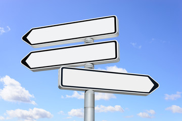 Blank plates to put your information. This image has space with the path to follow. Great for use as background in your composition.