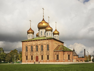 Fototapeta na wymiar Assumption Cathedral at Tula Kremlin. Russia