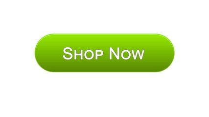 Shop now web interface button green color, online shopping, advertisement