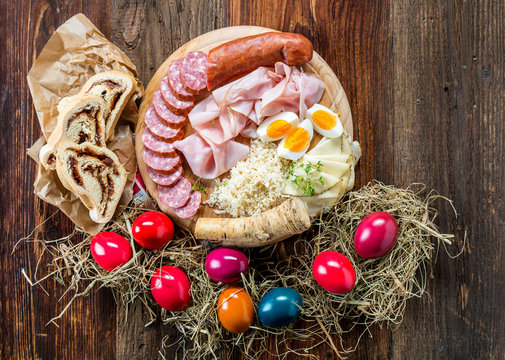 Brettljausn - Wurst und K&auml;se Platte - Jause