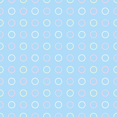 Polka dot seamless blue pattern
