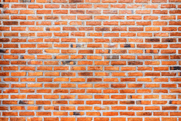 old vintage retro grunge red brick wall texture background