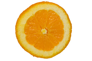 orange roud slices cut for background