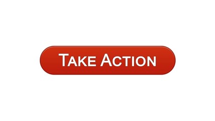 Take action web interface button wine red color, internet site design leadership