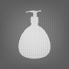 Gel, Foam Or Liquid Soap. Dispenser Pump Plastic Bottle silhouet