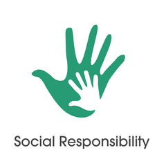 Social Responsibility Solid Icon Set w Honesty, integrity, & collaboration, etc