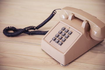 Telephone with push-button dial