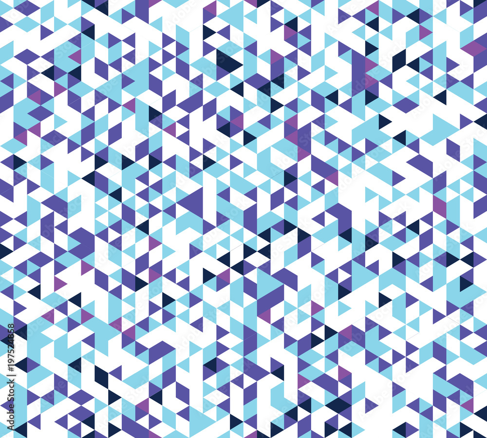Poster abstract seamless pattern with the texture of the triangles.