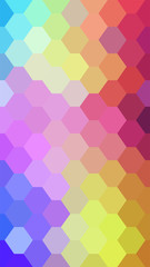 Fototapeta na wymiar beautiful hexagonal color block pattern abstract background vector