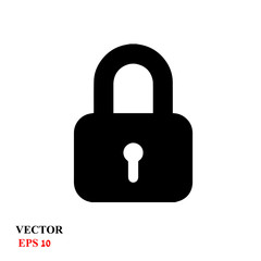 door lock. vector illustration