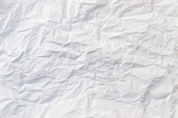 White crumpled Paper Texture. Abstract Background