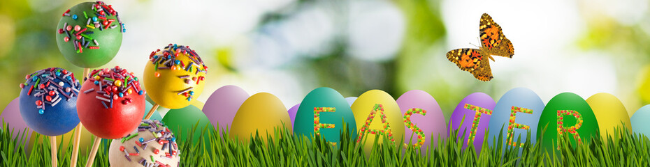 greeting, festive card for easter close-up