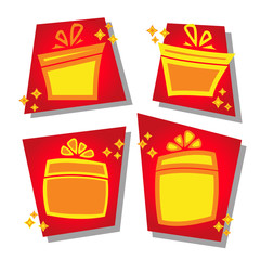 A set of icons for sale in a cartoon style. discount icons in a flat style.  Bright colors.Isolated...