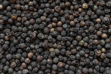 Black Pepper Grains Background