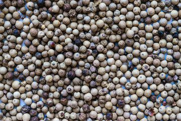 White Peppers Grains Background